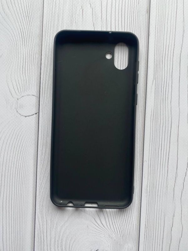 Силіконовий матовий чохол для SAMSUNG Galaxy A04 Чорний