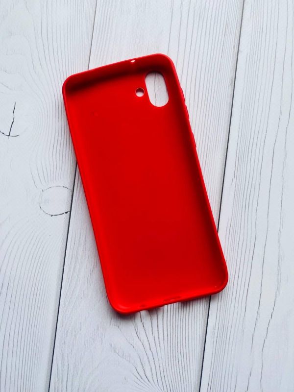 Силіконовий матовий чохол для SAMSUNG Galaxy A04 Червоний