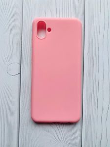 Силіконовий матовий чохол для SAMSUNG Galaxy A04 Рожевий