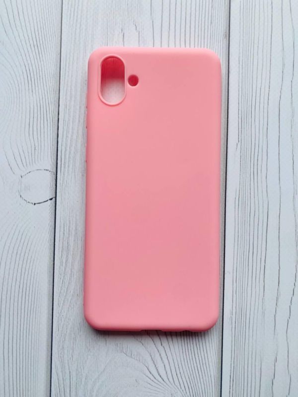 Силіконовий матовий чохол для SAMSUNG Galaxy A04 Рожевий