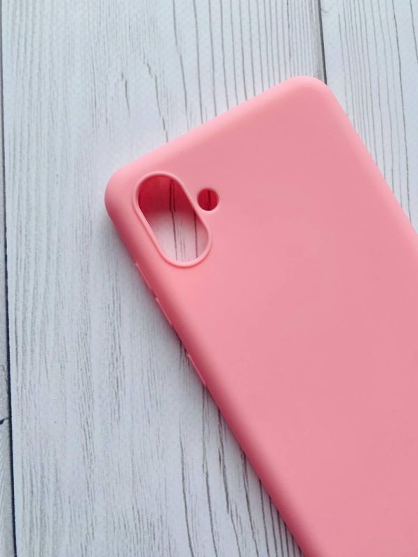 Силіконовий матовий чохол для SAMSUNG Galaxy A04 Рожевий