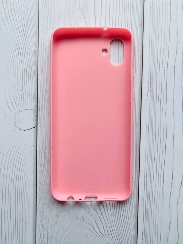 Силіконовий матовий чохол для SAMSUNG Galaxy A04 Рожевий