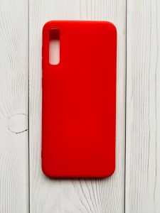 Силіконовий матовий чохол для Samsung Galaxy А50 (2019) А505 Червоний