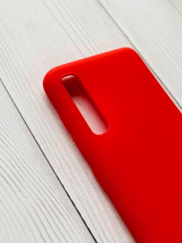 Силіконовий матовий чохол для Samsung Galaxy А50 (2019) А505 Червоний