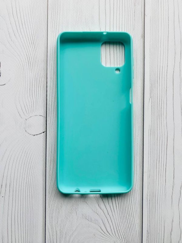 Силіконовий матовий чохол для Samsung Galaxy A12 Бірюзовий