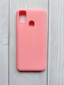 Силіконовий матовий чохол для Samsung Galaxy M30s/M21 Рожевий