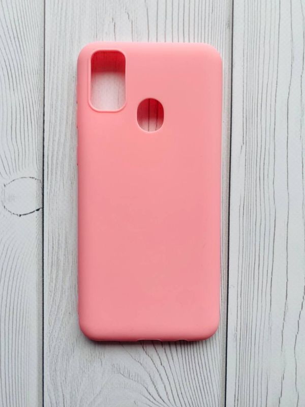 Силіконовий матовий чохол для Samsung Galaxy M30s/M21 Рожевий