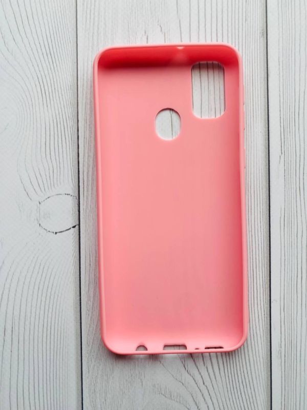 Силіконовий матовий чохол для Samsung Galaxy M30s/M21 Рожевий