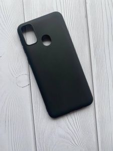 Силіконовий матовий чохол для Samsung Galaxy M30s/M21 Чорний