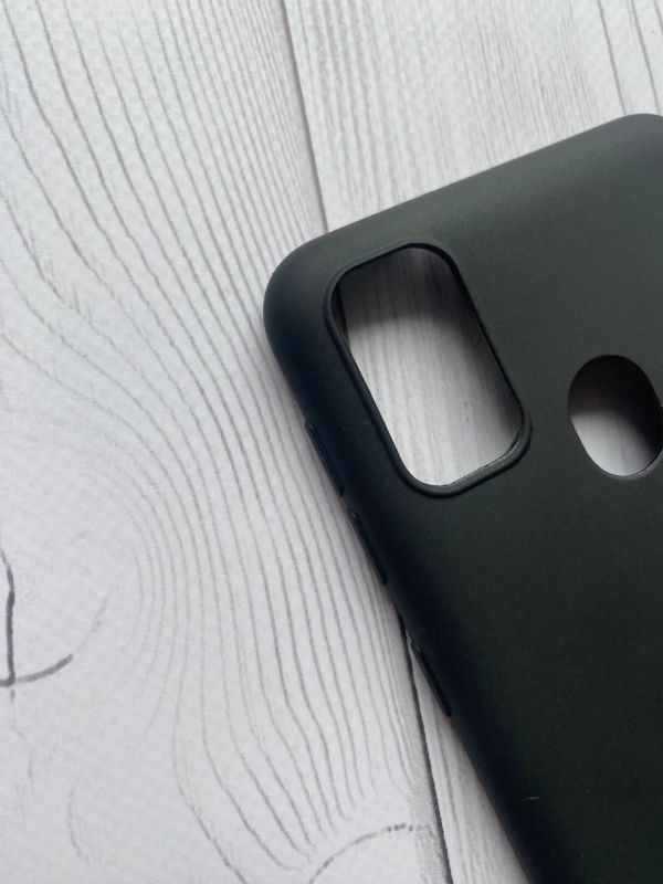 Силіконовий матовий чохол для Samsung Galaxy M30s/M21 Чорний