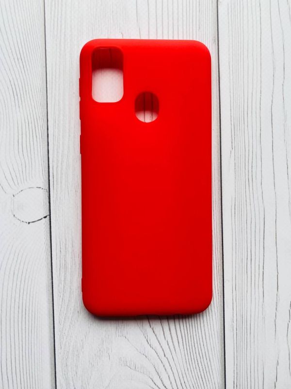 Силіконовий матовий чохол для Samsung Galaxy А30 (2019) / А20 (2019) Червоний