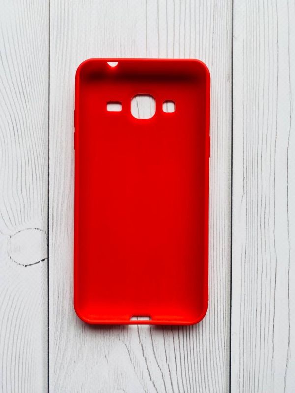 Силіконовий матовий чохол для Samsung Galaxy J3 2016 J310 SM-J320H Червоний