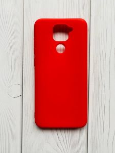 Силіконовий матовий чохол для Xiaomi Redmi Note 9 Червоний