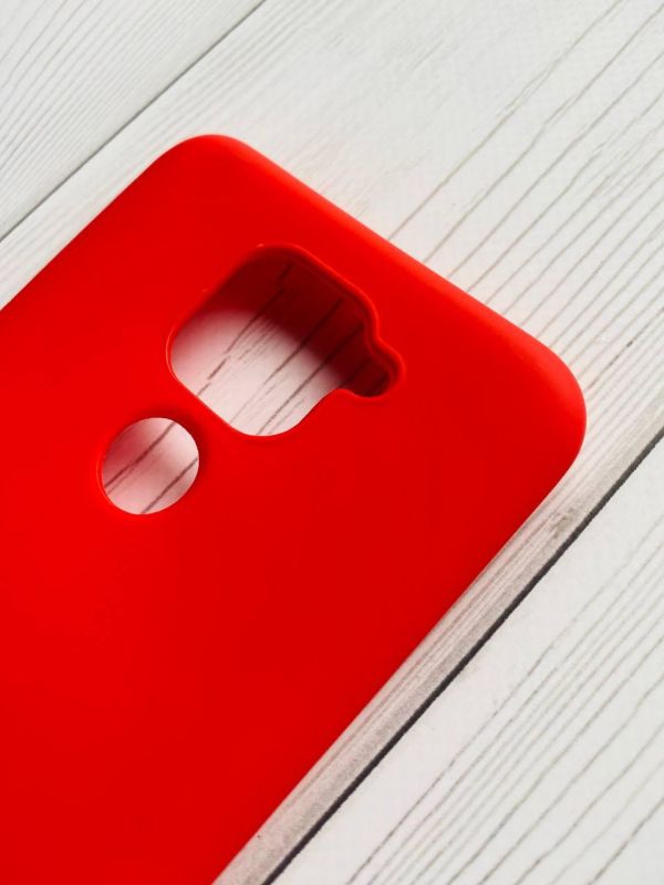 Силіконовий матовий чохол для Xiaomi Redmi Note 9 Червоний