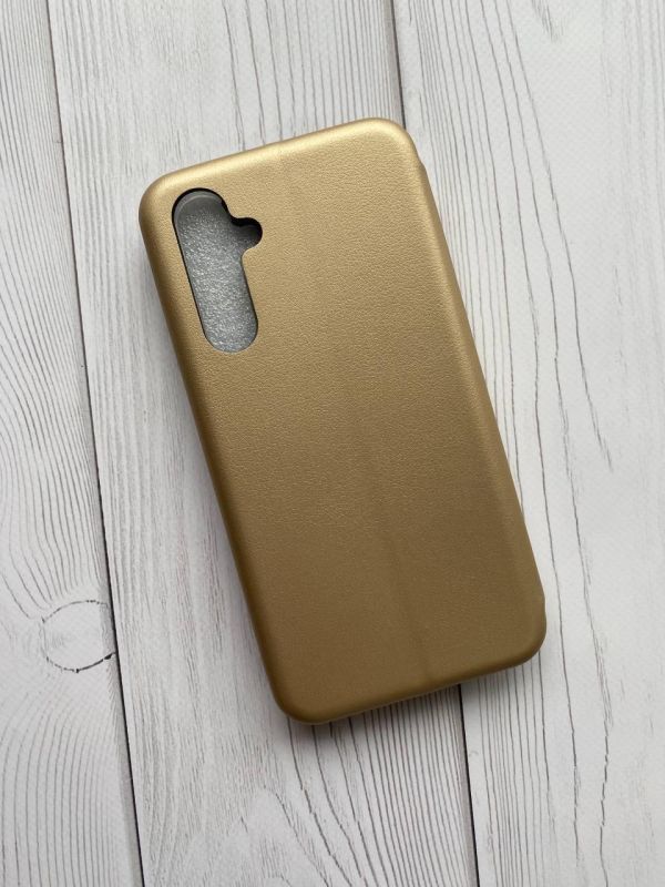 Чохол-книжка з малюнком для Samsung Galaxy A54 5G Золотий :: Сердечка жовті (принт 259)