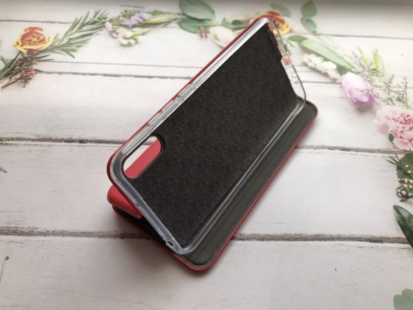 Чохол-книжка з малюнком для Xiaomi Redmi 9А Червоний :: Тризуб Україна (принт 256)