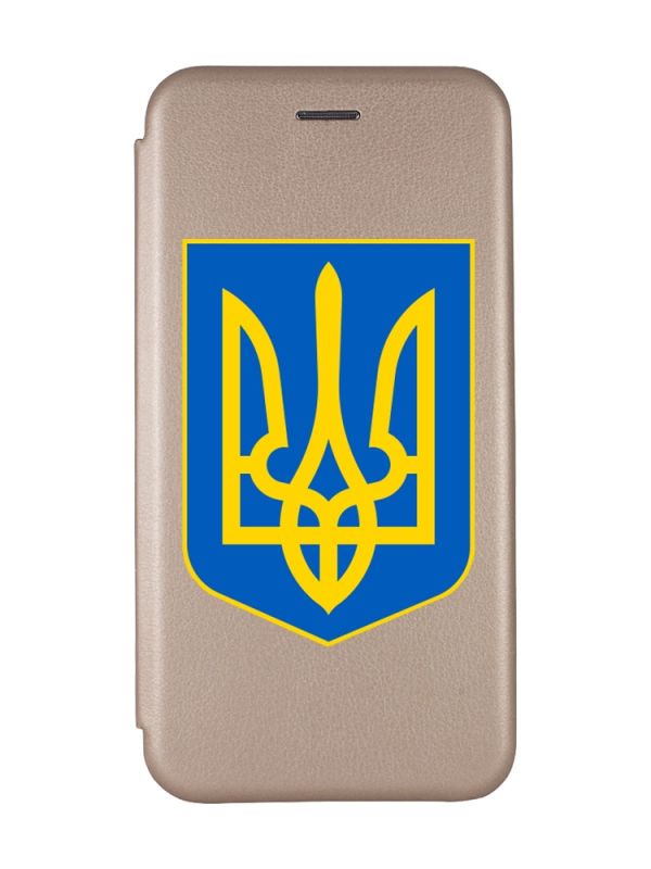 Чохол-книжка з малюнком для Samsung Galaxy A53 4G Золотий :: Тризуб Україна (принт 256)