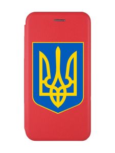 Чохол-книжка з малюнком для Samsung Galaxy A31 Червоний :: Тризуб Україна (принт 256)