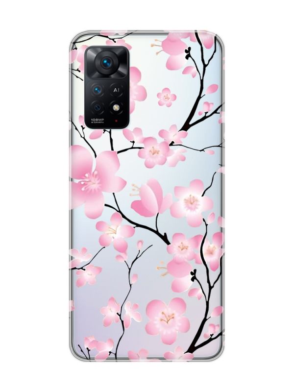 Прозорий чохол на Xiaomi Redmi Note 11 Pro :: Квітуча сакура (принт 282)