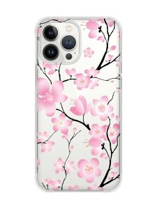 Чохол із потовщеними кутами на iPhone 14 Pro Max :: Квітуча сакура (принт 282)