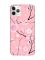 Матовий рожевий чохол на iPhone 11 Pro (5.8) :: Квітуча сакура (принт 282)