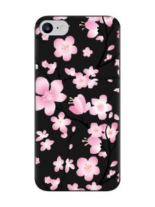 Матовий чорний чохол на iPhone 7 / 8 :: Квітуча сакура (принт 282)