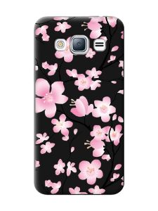 Матовий чорний чохол на Samsung Galaxy J3 / J310 :: Квітуча сакура (принт 282)