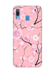 Матовий рожевий чохол на Samsung Galaxy A30 (2019) / A20 (2019) :: Квітуча сакура (принт 282)