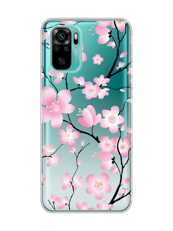 Прозорий чохол на Xiaomi Redmi Note 10 / Note 10s  :: Квітуча сакура (принт 282)