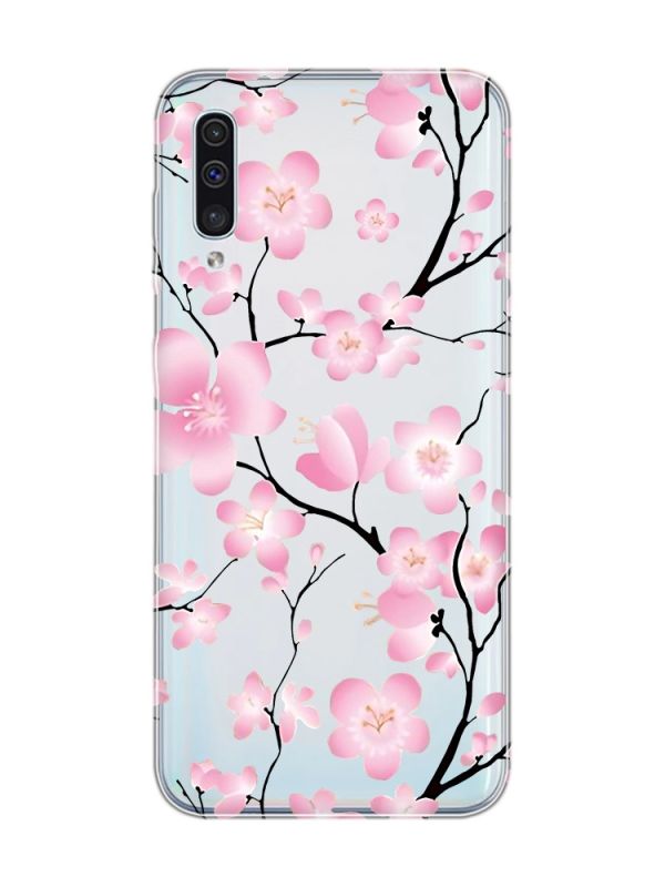 Прозорий чохол на Samsung Galaxy A50 (2019) A505 :: Квітуча сакура (принт 282)