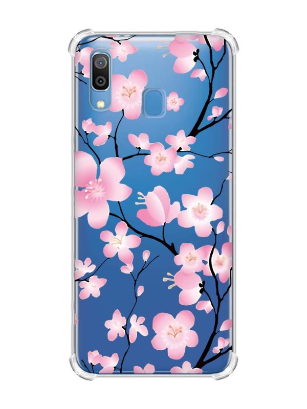 Чохол з потовщеними кутами на Samsung Galaxy A30 (2019) / A20 (2019) :: Квітуча сакура (принт 282)
