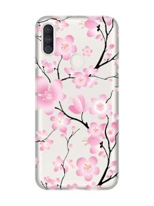 Прозорий чохол на Samsung Galaxy A11 :: Квітуча сакура (принт 282)