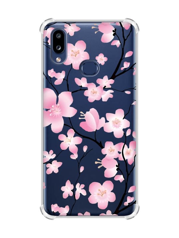 Чохол з потовщеними кутами на Samsung Galaxy A10s/A107 :: Квітуча сакура (принт 282)