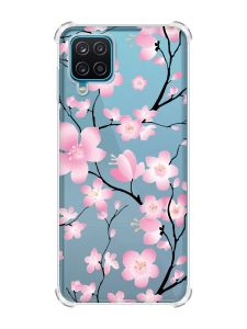 Чохол з потовщеними кутами на Samsung A12 4G :: Квітуча сакура (принт 282)