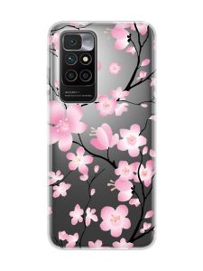 Прозорий чохол для Xiaomi Redmi 10 :: Квітуча сакура (принт 282)