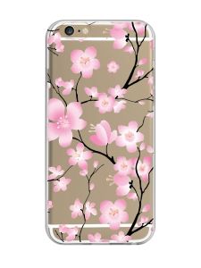 Прозорий чохол на iPhone 6/6s :: Квітуча сакура (принт 282)
