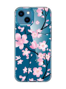 Прозорий чохол для iPhone 13 mini :: Квітуча сакура (принт 282)