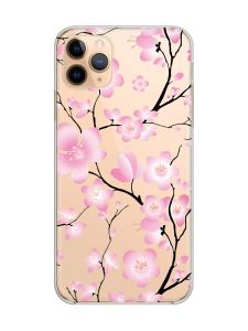 Прозорий чохол на iPhone 11 Pro Max (6,5) :: Квітуча сакура (принт 282)