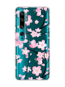 Прозорий чохол на Xiaomi Mi Note 10/Note 10 Pro :: Квітуча сакура (принт 282)
