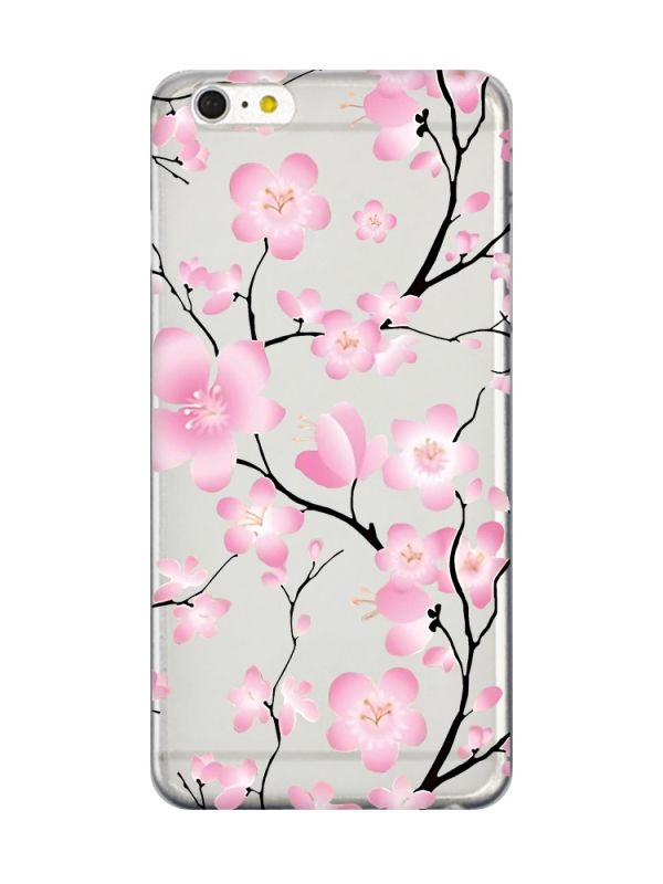 Прозорий чохол на iPhone 6+/6 Plus :: Квітуча сакура (принт 282)