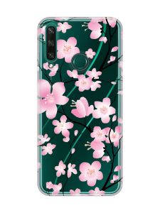 Прозорий чохол на Huawei Y6p :: Квітуча сакура (принт 282)