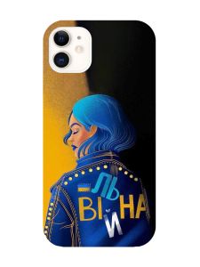 Матовий чохол з бірюзовими боками на Apple iPhone 11 (6.1) :: Вільна (принт 252)