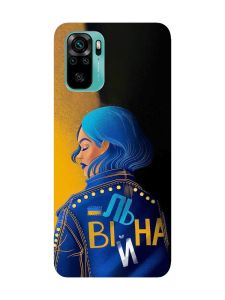 Матовий чохол з червоними боками на Xiaomi Redmi Note 10 / Note 10s :: Вільна (принт 252)