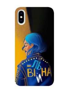 Матовий чохол з чорними боками на iPhone X / Xs :: Вільна (принт 252)