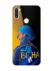 Матовий чохол з чорними боками на Samsung Galaxy A11 :: Вільна (принт 252)