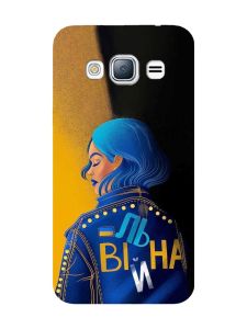 Матовий чохол з чорними боками на Samsung Galaxy J3 / J310 :: Вільна (принт 252)