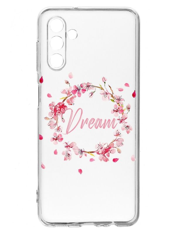 Прозорий чохол на Samsung A04s/A13 5G :: Віночок з сакури (принт 284)