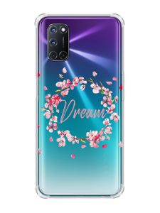 Чохол з потовщеними кутами на Oppo A52/A72/A92 :: Віночок з сакури (принт 284)