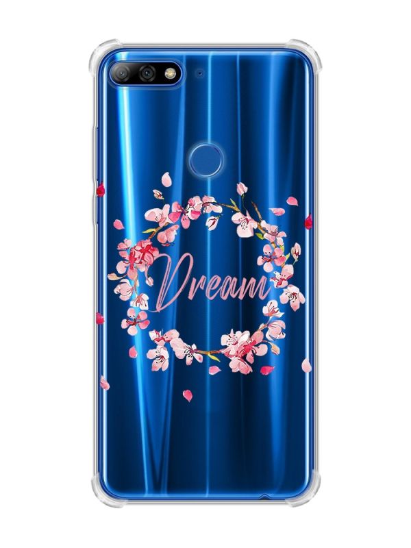 Чохол з потовщеними кутами на Huawei Y7 2018/Y7 Prime 2018 :: Віночок з сакури (принт 284)