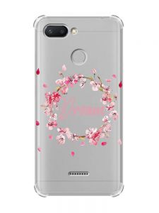 Чохол із потовщеними кутами для Xiaomi Redmi 6 :: Віночок з сакури (принт 284)